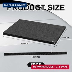 Frienda 6 Pcs 12″ x 8″ x 0.5″ Polyethylene Foam Sheet Thick Black Packing Foam P