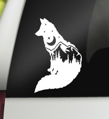 Nature Adventure Animal Car Decal Bumper Sticker for Window Laptop Tumbler, 3.8″