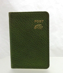 Post Miniatures Mini Notebook 160 Lined Pages Leather Cover GREEN