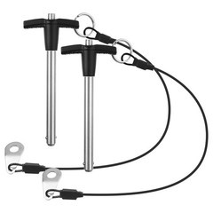 2 Pack 5/16″ Quick Release T Handle Pins, 304 Stainless Steel Ball Locking Pins,