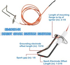 62-24164-01 Direct Spark Ignitor for Rheem Furnaces Flame Sensor Orange