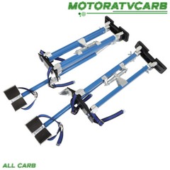 ALL-CARB 24 in – 40 in Professional Grade Adjustable Drywall Stilts Light Blue