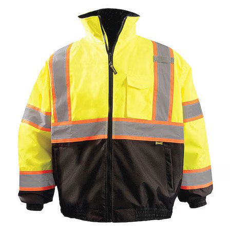 Occunomix Lux-350-Jb2-Ys Jacket, Polyester, Class 3 R, Yellow, S