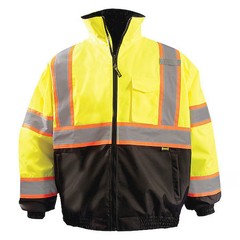 Occunomix Lux-350-Jb2-Ys Jacket, Polyester, Class 3 R, Yellow, S