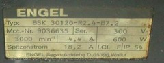 Engel BSK 30120-R2.4-B7.2 Servo Motor 300 V 600 Watt 3000 RPM