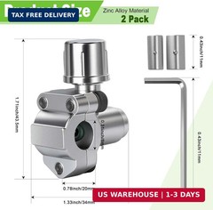 BPV31 Bullet Piercing Valve (2Pcs), Zinc Alloy Needle Valve Three-in-one Kit, Ai
