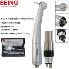 BEING Dental High Speed Handpiece 45 Degree Angle NSK Phatelus Coupler 4 6 Hole