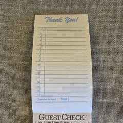 Monogram G3632-MGRM Guest Check Books – 50 Books/2500 Pages Total Restaurant