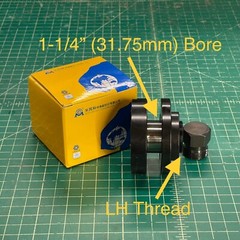 (1) Surface Grinder Wheel Hub, Grinding Wheel Adapter, LH Thread, 1-1/4″ Bore