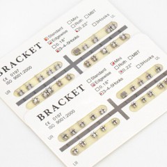20 Pcs Dental Orthodontic Bracket Brace Monoblock MIM Roth MBT 022 018 345 Hook