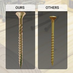 Deck Screws 2-1/2 Inch #10 x 2-1/2 5lb 385Pcs Rust Resistant Brown Epoxy