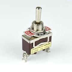 3-Pin Position ON-OFF-ON Spring Return Momentary Metal Toggle Switch 15A 250V AC