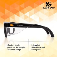 ™ V30 Maverick™ Safety Glasses (49309), with Anti-Fog Coating, Clear Lenses, …