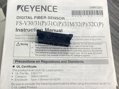 For KEYENCE FS-V31P FSV31P Digital Fiber Optic Sensor Switch 12-24VDC – USA