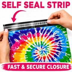 10×13 Tie Dye Designer Poly Mailers Boutique Shipping Bags Cute