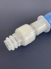 Respiratory Tubing Connector for Anesthesia, CPAP Tube 22mm OD, 15mm ID