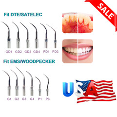 5× Dental Ultrasonic Piezo Scaler Tips fit Woodpecker EMS /DTE SATELEC Handpiece
