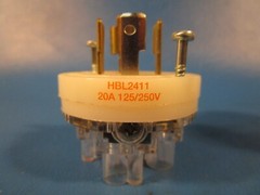 HUBBELL HBL2421 TWIST-LOCK PLUG, 20A 250V 3PH