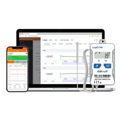Elitech Temperature Humidity Data Logger-40~185°F, 0~100%RH,Loget260-THE w/Probe