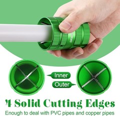 Deburring Cutters, Copper PVC Tube Reamer Tool Plumbing Tools 14” to 1-58” …