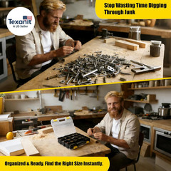 1075 Pcs Metric Bolts and Nuts Assortment Kit – Grade 8.8 | M4 M5 M6 M8 M10 M12