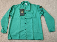 Revco Black Stallion 9 oz FR 30″ Green Cotton Welding Jacket Size XL