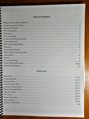 M&W Gear 1500 Round Baler S/N -705 Owner’s Operator’s & Parts Manual 3979R1283