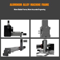 QueenBee PRO CNC Router Machine 4 Axis Mechanical Kit with Tingle Tension System