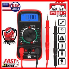 Digital Multimeter AC DC Voltmeter Ammeter Ohmmeter Volt Tester Meter 9V Power