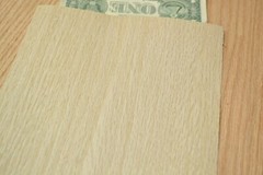 Bleached Red Oak Wood Veneer Sheet 7 x 19 inches 1/42nd thick L2308-05