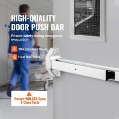 VEVOR Push Bar Door Locks Stainless Steel Panic Bars for Exit Doors with Lever