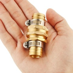 3 Set Brass Garden Hose Repair Connector Kit with Fit for 3/4" hose