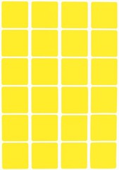 Royal Green Square Stickers Labels for All Purpose 1″ inch – Self Adhesive La…