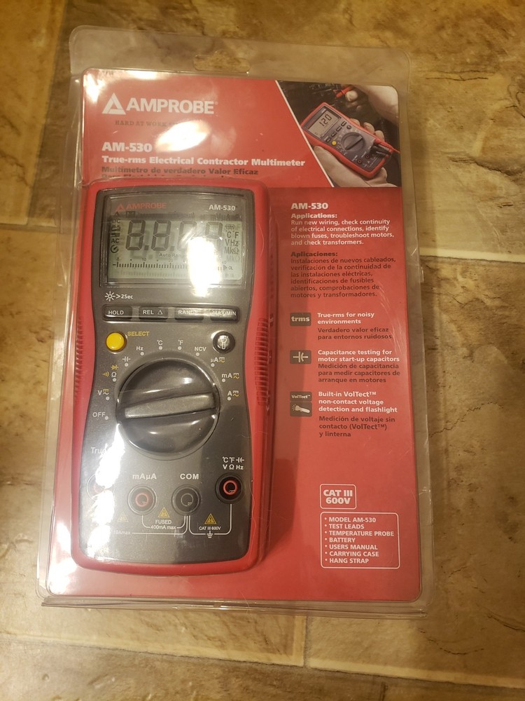 Amprobe AM-530 True RMS Digital Multimeter Electrical Tester MIN/MAX Record