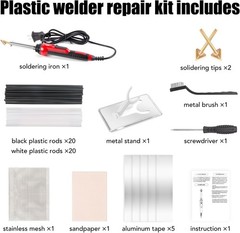 Plastic Welding Kit 110V/100W Plastic Welder for Automotive Bumper Repair,Pla…