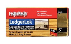 5-Box FastenMaster LedgerLok 5 in. Silver Hex Washer Head Deck Screws