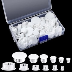 6 Sizes Plastic Hole Plugs White Plugs Hole Door Screw Hole Plugs Screw Cover…