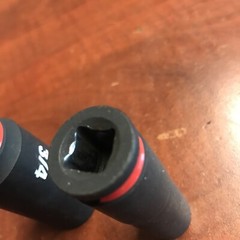 Used 1/2&3/4” Milwaukee SHOCKWAVE Impact Duty 3/8” SAE Deep Impact Rated Socket