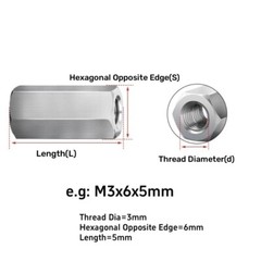 Threaded Rod Coupling Nuts A2 Stainless Steel M3M4M5M6M8M10M12M14M16M18M20M22M24