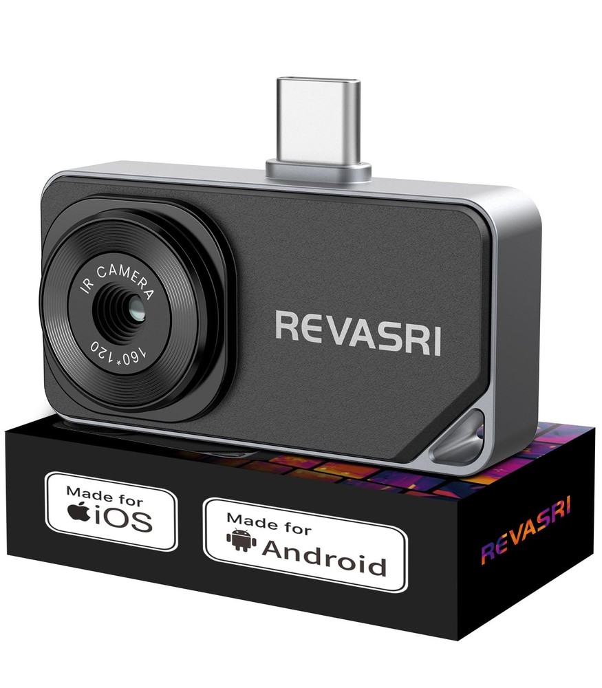 REVASRI Thermal Camera for iPhone and Android, 320×240 Super IR Resolution…
