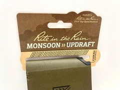 NEW – Rite in the Rain Monsoon Updraft Wallet, 3×5 Notebook Cover, No. V935