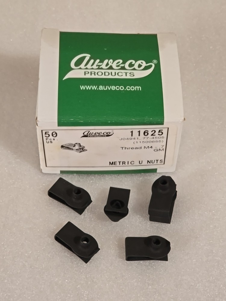 Auveco #11625 – M4-.7 Metric U Nuts; Qty 50