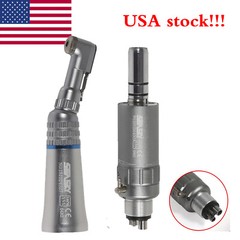 NSK Style Dental Low Speed Handpiece Straight Contra Angle Air Motor 1:1 Attach