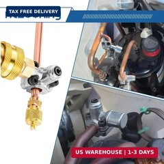 1PC BPV-31 Bullet Piercing Valve with 10 PCS Access Service Valves | 1/4″ SAE x