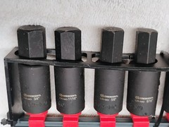 CRESCENT 7pc 1/2 in. SAE 6 Point Hex Bit Socket Set Impact Rated HD Mechanic NEW