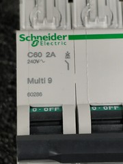 SCHNEIDER ELECTRIC 60286 C60 2A 3P 240V Multi 9 MCB Miniature Circuit Breaker