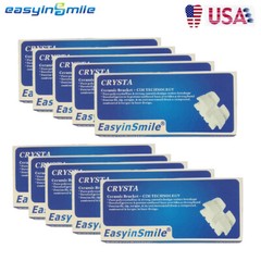 Easyinsmile Dental Ceramic Orthodontic Brackets Clear Roth/MBT 022 20pcs/kit