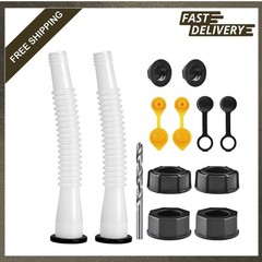 Gas Can Spout Replacement Kits, Nozzle with Seals for 1/2/5/10 Gallon Oil Cans
